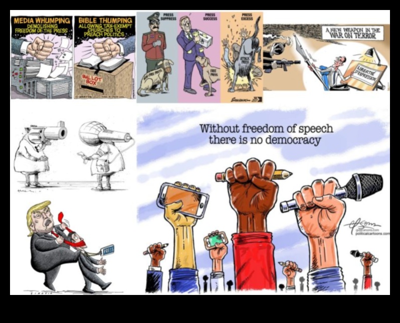 Humoristiskas perspektīvas: pārspīlētas ainas karikatūrā