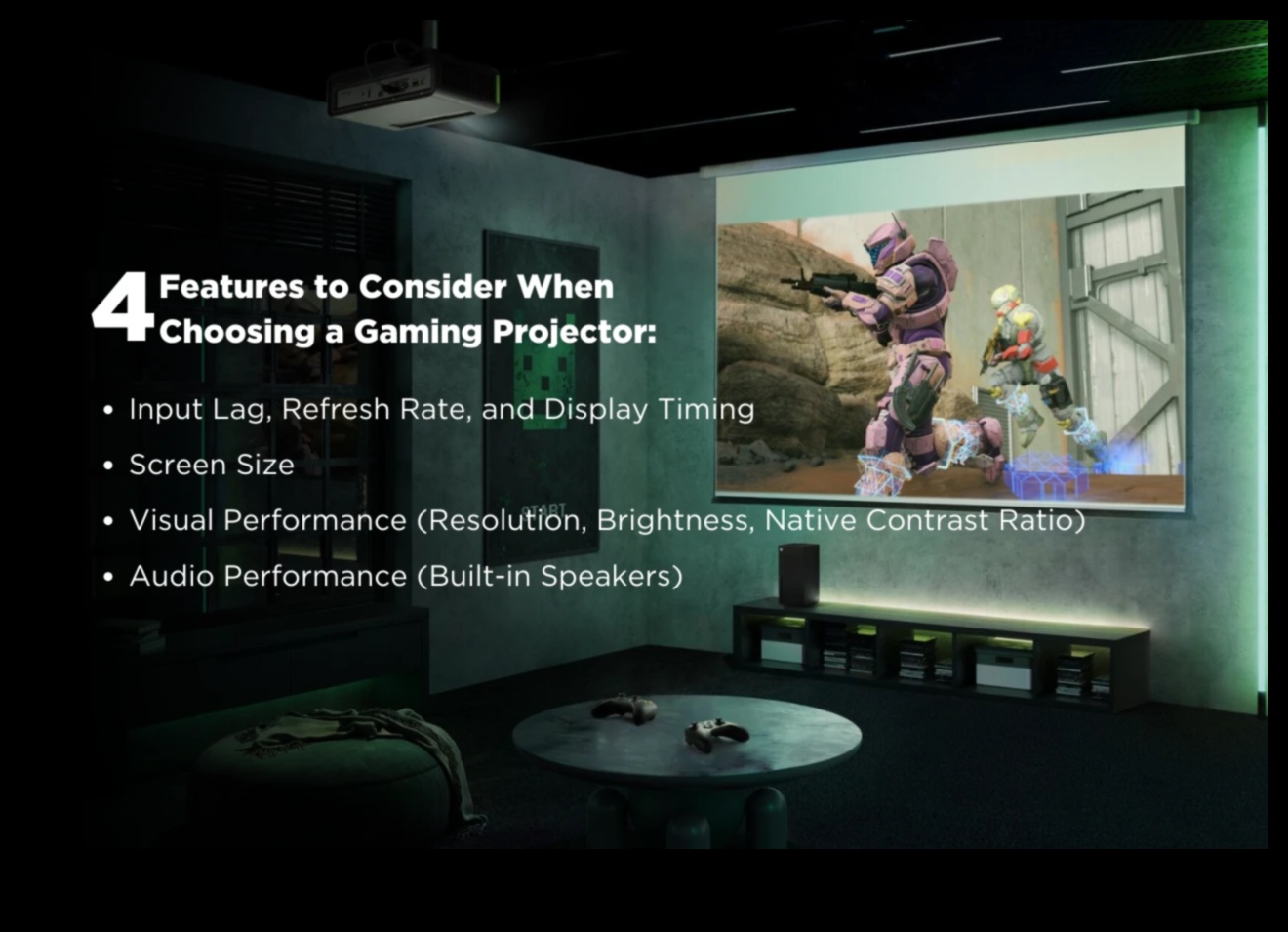 Teātra kvalitātes spēles: projektori un ekrāni kino pieredzei