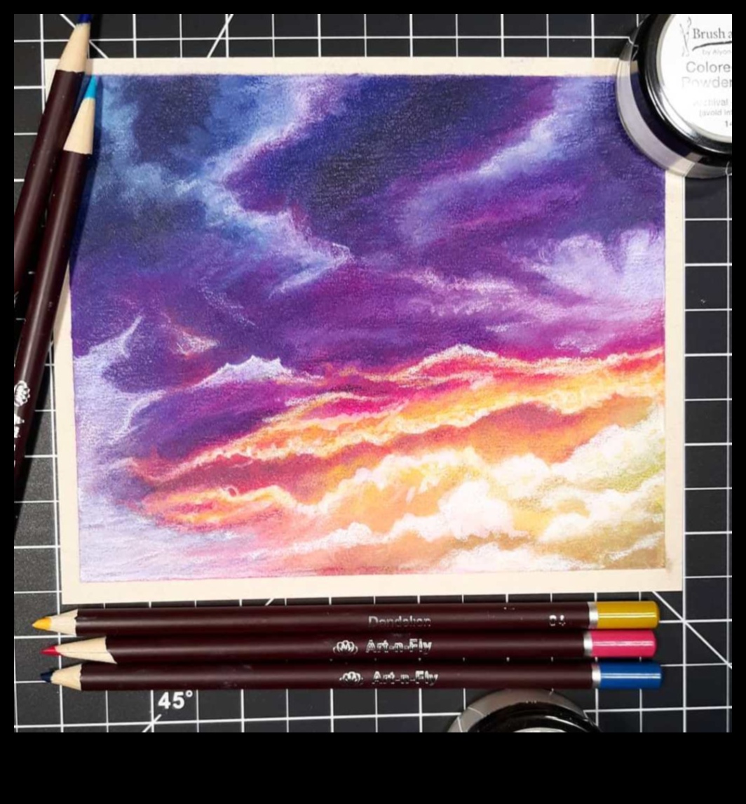 Amatniecība ar krāsainu zīmuļu pulveri: unikālu un smalku efektu sasniegšana