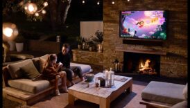 Vizuālā terapija: televizori ar relaksējošām apkārtējās vides ainām un dabas displejiem