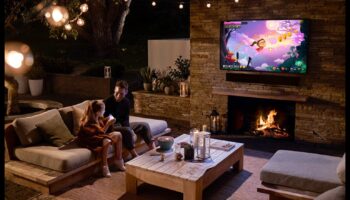 Vizuālā terapija: televizori ar relaksējošām apkārtējās vides ainām un dabas displejiem